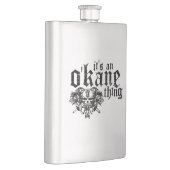 O'Kane Sache-Flasche (Silber) Flachmann (Rechts)