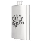 O'Kane Sache-Flasche (Silber) Flachmann (Links)