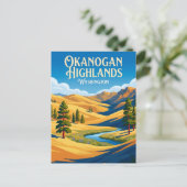 Okanogan Highlands USA Postkarte (Stehend Vorderseite)