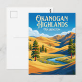 Okanogan Highlands USA Postkarte (Vorne/Hinten)