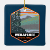 Okanogan Wenatchee National Forest Washington Keramikornament (Rückseite)