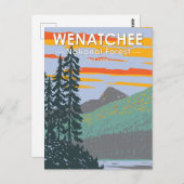 Okanogan Wenatchee National Forest Washington Postkarte (Vorne/Hinten)