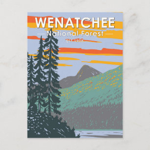 Okanogan Wenatchee National Forest Washington Postkarte