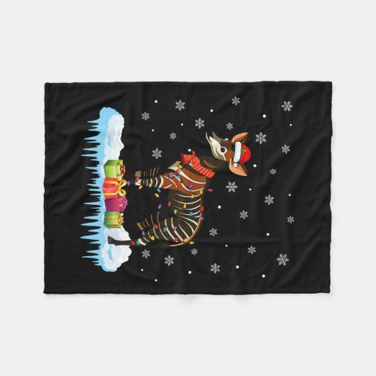 Okapi4 Fleecedecke (Vorderseite (Horizontal))