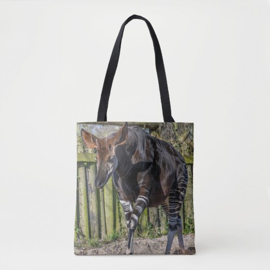 Okapi an der Zoo Taschen-Tasche Tasche (Vorderseite)