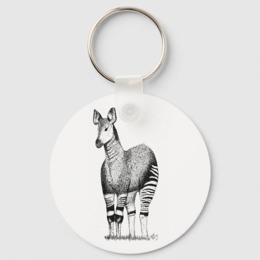 Okapi Art Keyring Schlüsselanhänger (Vorderseite)