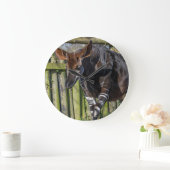 Okapi bei der Zoowall-Uhr Große Wanduhr (Zuhause)