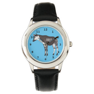 Okapi cartoon Illustration Armbanduhr
