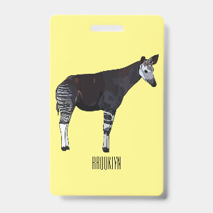 Okapi cartoon Illustration Ausweis