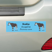 Okapi cartoon Illustration Autoaufkleber (Auf Auto)