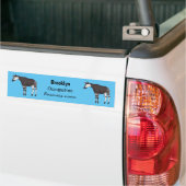 Okapi cartoon Illustration Autoaufkleber (Auf Lkw)