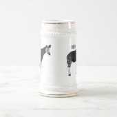 Okapi cartoon Illustration Bierglas (Mittel)