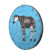 Okapi cartoon illustration dartscheibe (Vorderseite rechts)