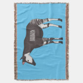 Okapi cartoon Illustration Decke (Vorderseite Vertikal)