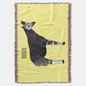 Okapi cartoon Illustration Decke (Vorderseite Vertikal)