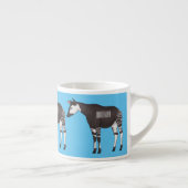 Okapi cartoon Illustration Espressotasse (Rechts)