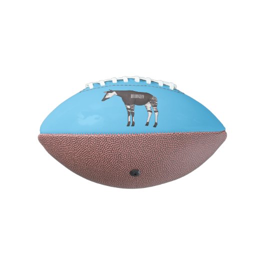 Okapi cartoon Illustration Football (Gedreht 270)