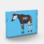 Okapi cartoon illustration fotoblock (Links)