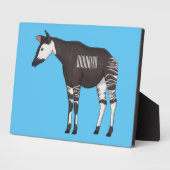Okapi cartoon Illustration Fotoplatte (Seite)