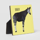 Okapi cartoon Illustration Fotoplatte (Vorderseite)