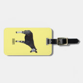 Okapi cartoon Illustration Gepäckanhänger (Vorderseite horizontal)