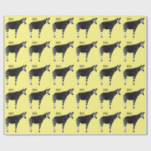 Okapi cartoon Illustration Geschenkpapier (Flach)