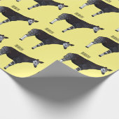 Okapi cartoon Illustration Geschenkpapier (Ecke)