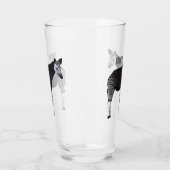Okapi cartoon Illustration Glas (Links)