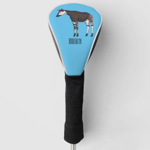 Okapi cartoon Illustration Golf Headcover