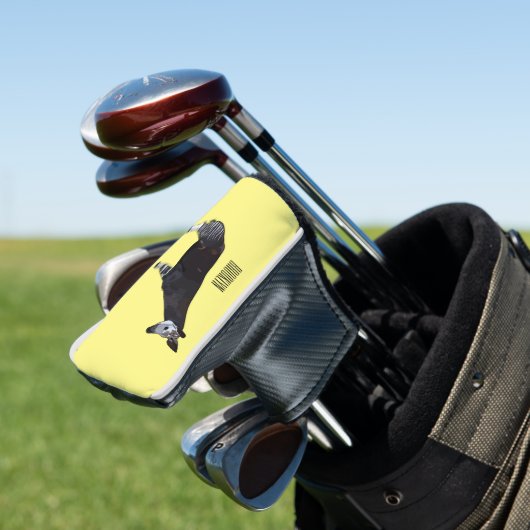 Okapi cartoon Illustration Golf Headcover (In Situ)