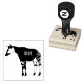 Okapi cartoon Illustration Gummistempel (Stempel)