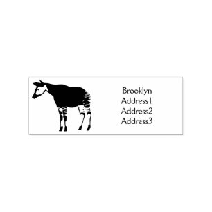 Okapi cartoon Illustration Gummistempel