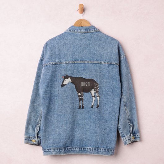 Okapi cartoon Illustration Jeansjacke (Hangar)