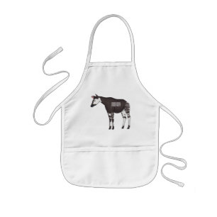Okapi cartoon Illustration Kinderschürze