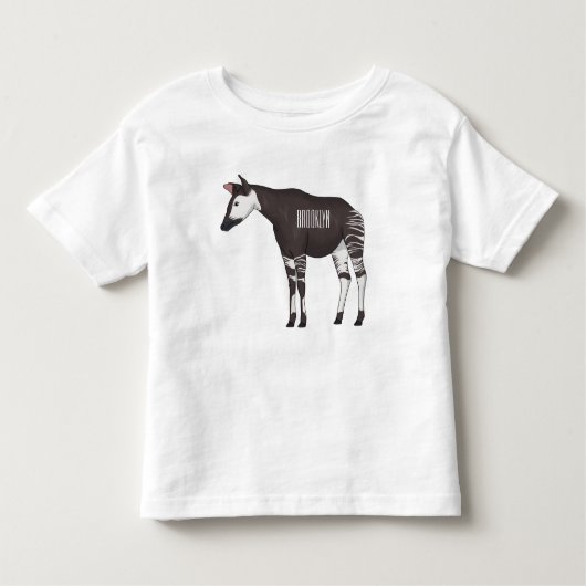 Okapi cartoon Illustration Kleinkind T-shirt (Vorderseite)
