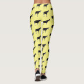 Okapi cartoon Illustration Leggings (Rückseite)