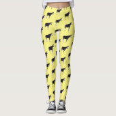 Okapi cartoon Illustration Leggings (Vorderseite)