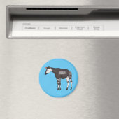 Okapi cartoon Illustration Magnet (In Situ (Geschirrspüler))