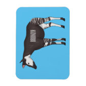 Okapi cartoon Illustration Magnet (Vertikal)