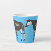 Okapi cartoon Illustration Milchtasse (Vorderseite)