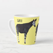 Okapi cartoon Illustration Milchtasse (Linke Ecke)