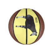 Okapi cartoon Illustration Mini Basketball (Vertikal)
