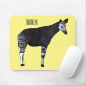 Okapi cartoon Illustration Mousepad (Mit Mouse)