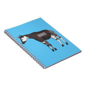 Okapi cartoon Illustration Notizblock (Rechte Seite)