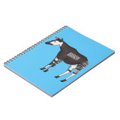 Okapi cartoon Illustration Notizblock (Linke Seite)