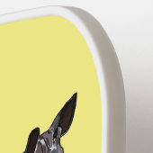 Okapi cartoon Illustration Pickleball Schläger (Linke Seite)