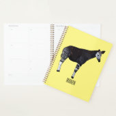 Okapi cartoon Illustration Planer (Anzeige)