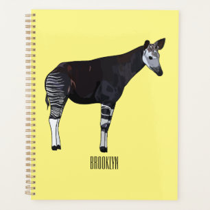 Okapi cartoon Illustration Planer