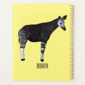Okapi cartoon Illustration Planer (Rückseite)
