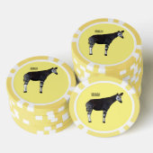 Okapi cartoon Illustration Pokerchips (Stapel)